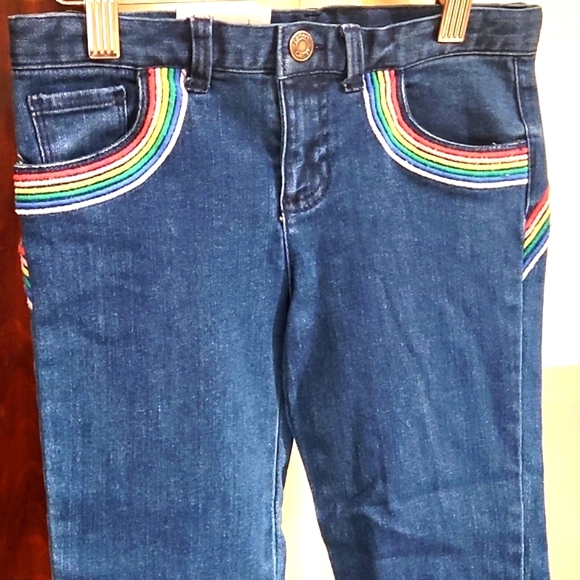 Carter's Other - NEW NEVERWORN CARTERS GIRLS CLASSIC JEANS SIZE 8 EMBROIDERED RAINBOW JEANS DENIM